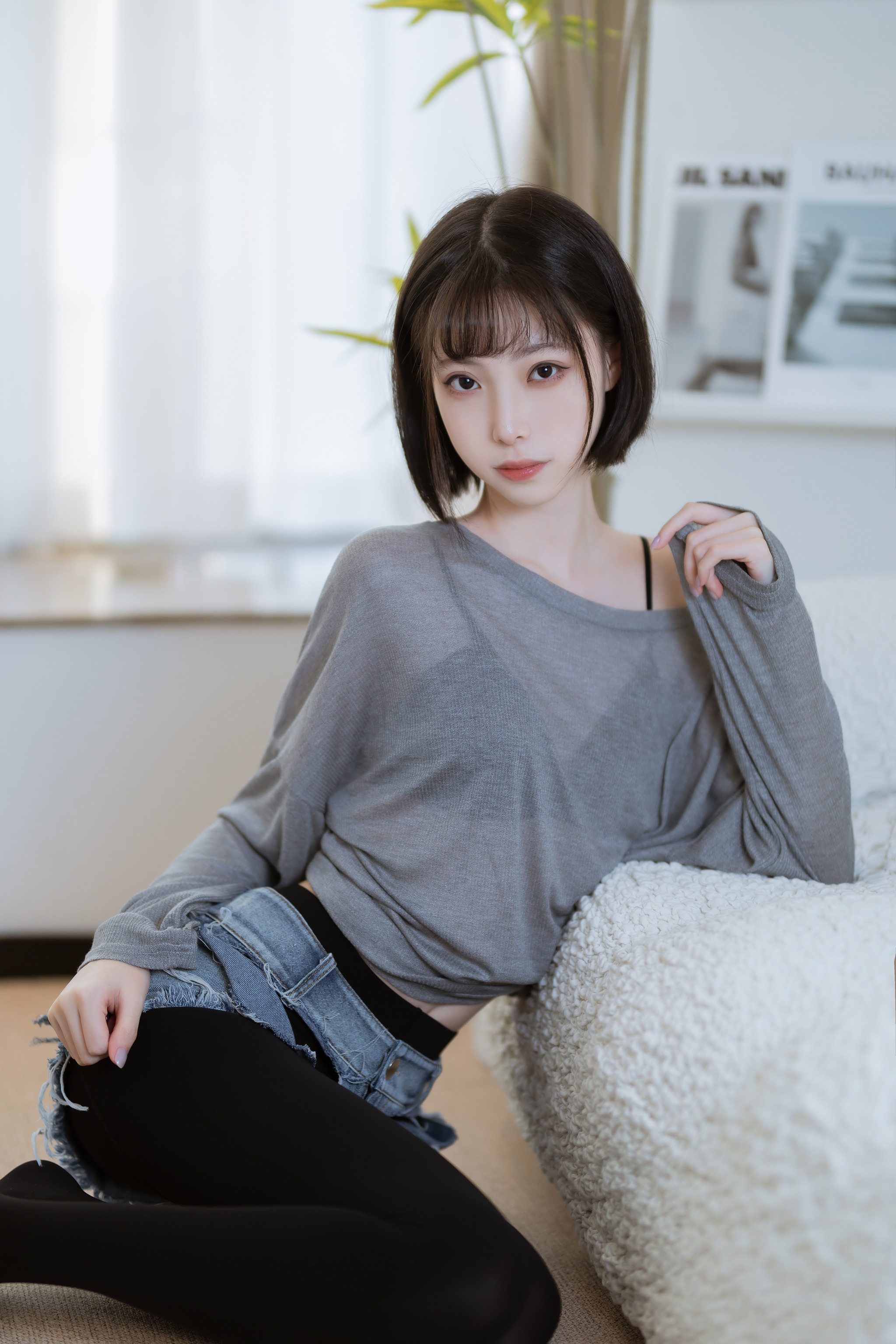 许岚LAN - NO.027 半透毛衣[40P]-XikXak